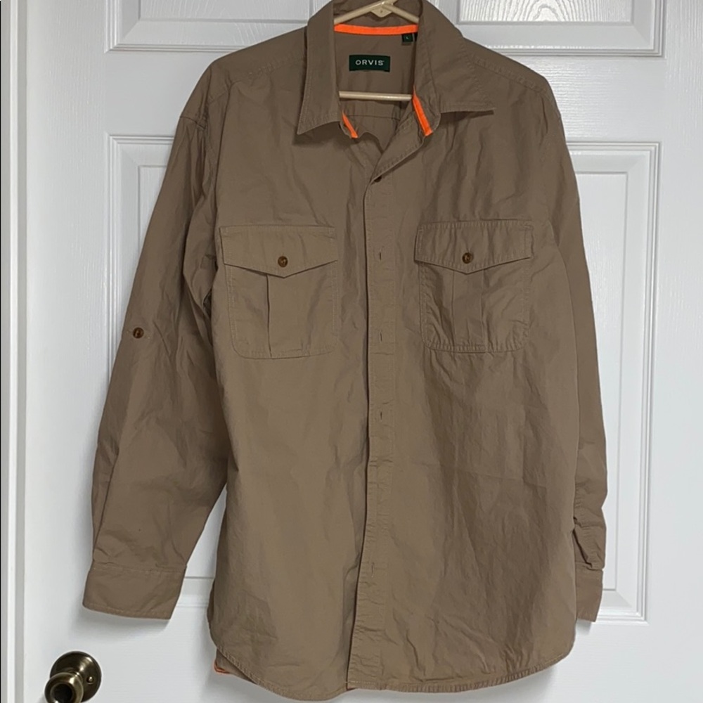 ORVIS Mens Button Shirt Size Large